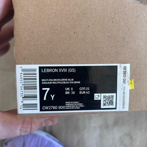 Nike LeBron 18 'Graffiti' - 8.5 Women’s or 7 Men’s - New w Box - CQ9283-900 - Picture 10 of 14